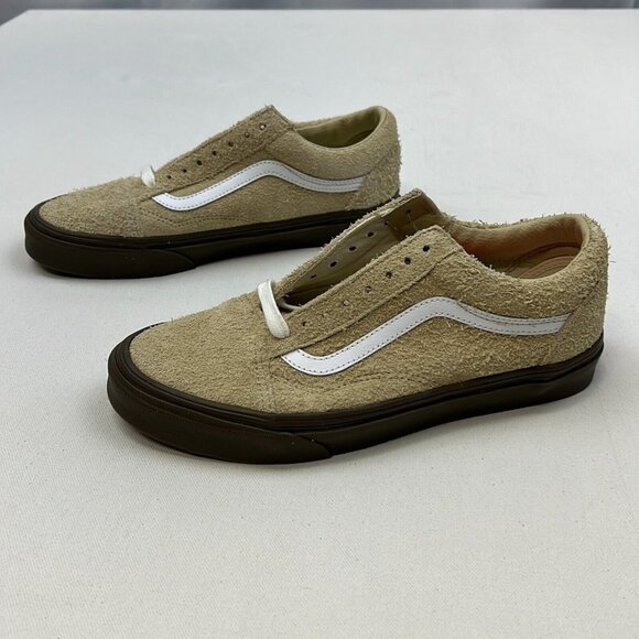 NWT Vans Unisex Old Skool Khaki Lace Up Low Top Sneaker Shoes Size M 7.5 W 9 - Picture 1 of 10